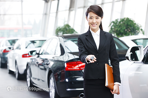 職業城市生活機動車汽車銷售人員